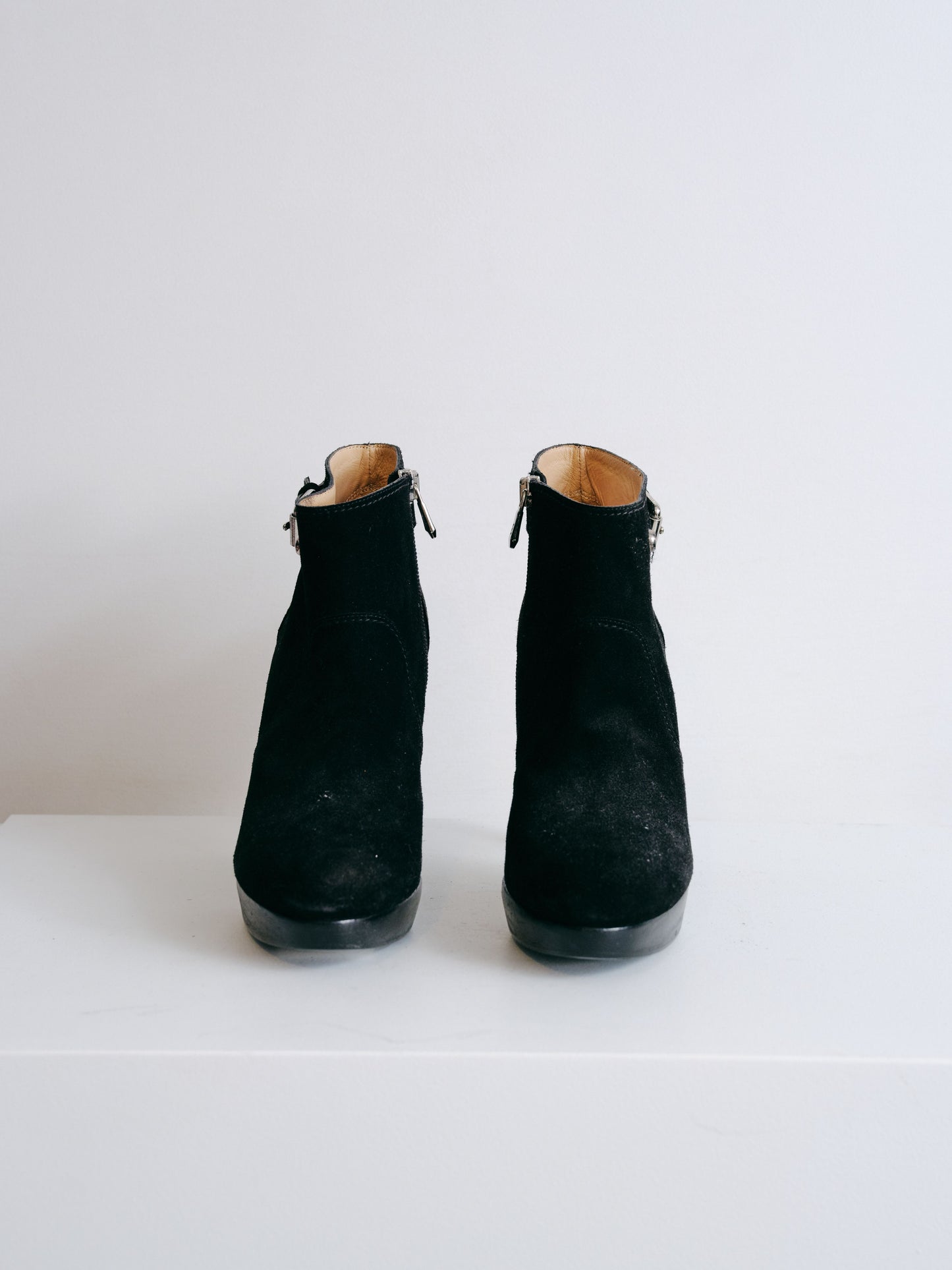 Black Suede Booties