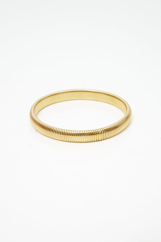 Large Gold-Tone Boa Bangle
