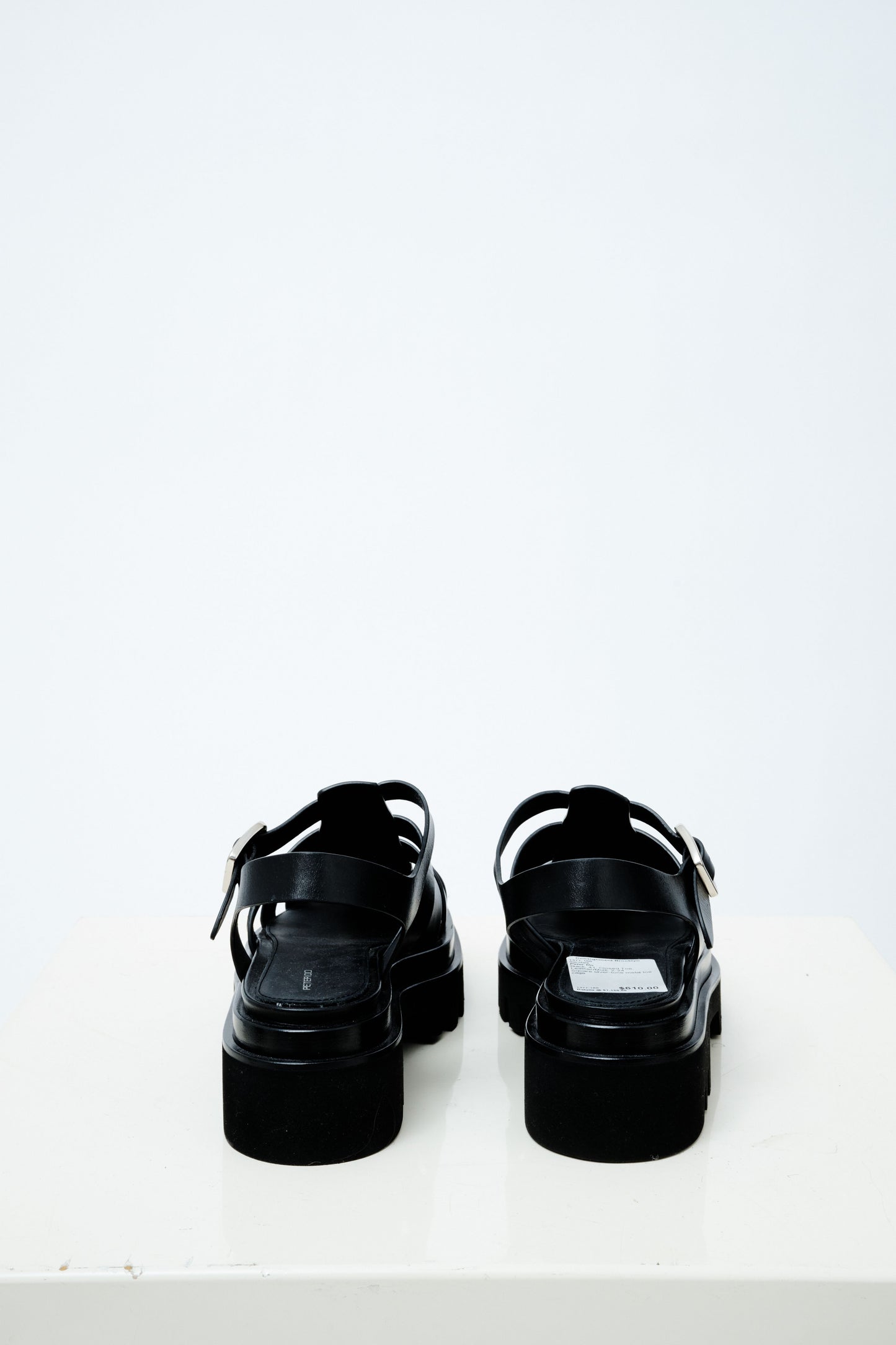 Caged Leather Sandals