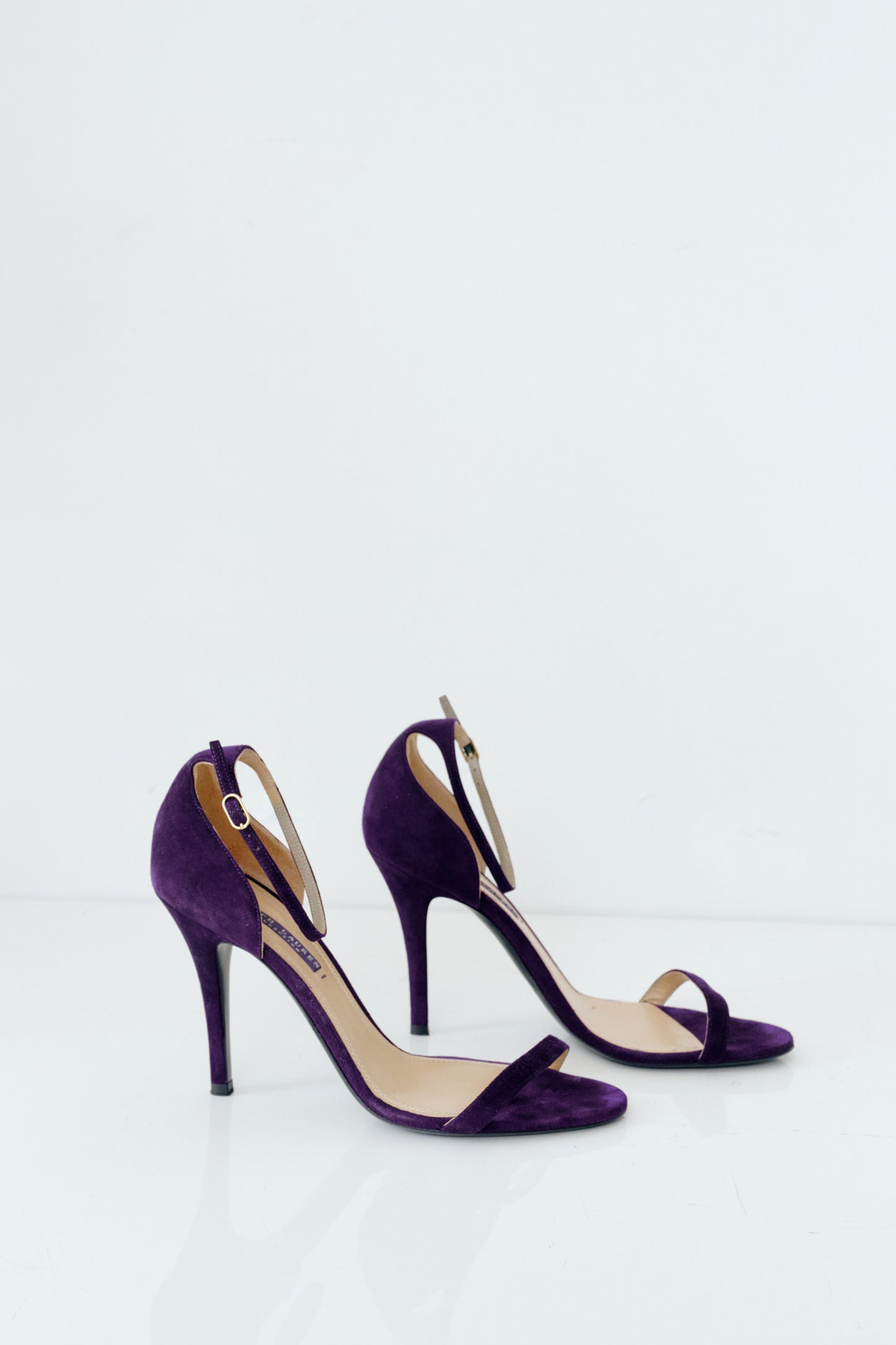 Deep Plum Leather Sandals