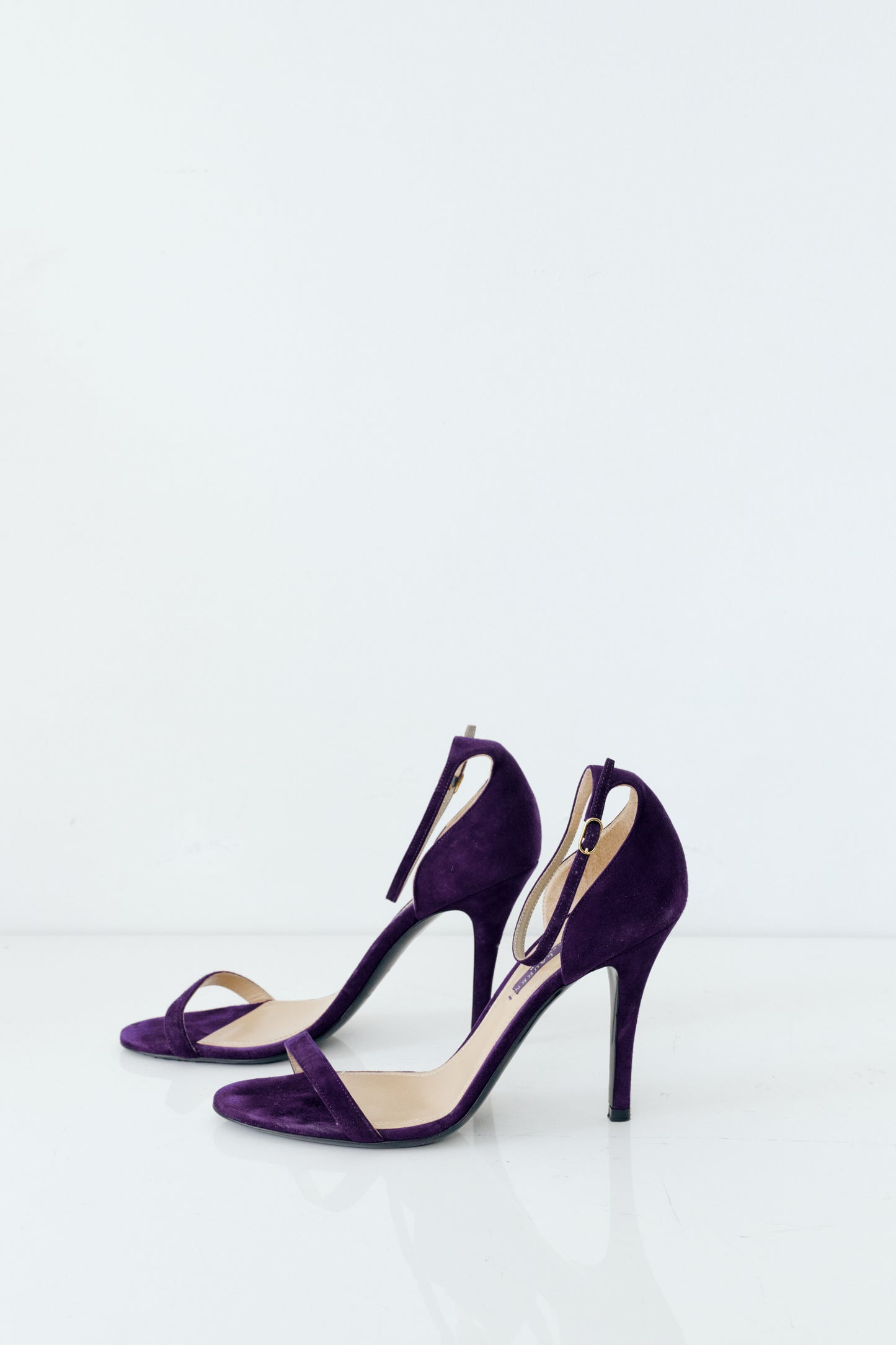 Deep Plum Leather Sandals