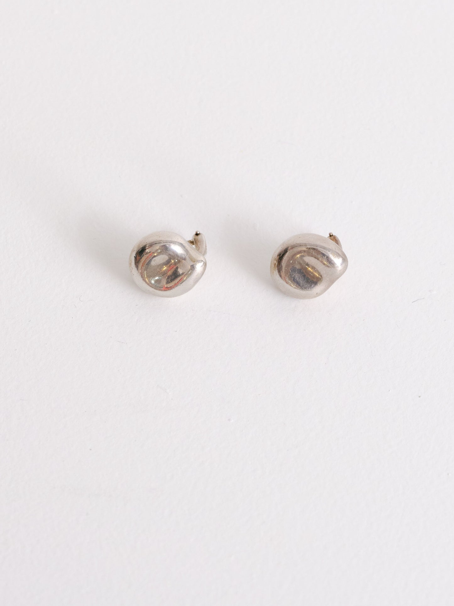 Sterling Silver "Bean" Earrings