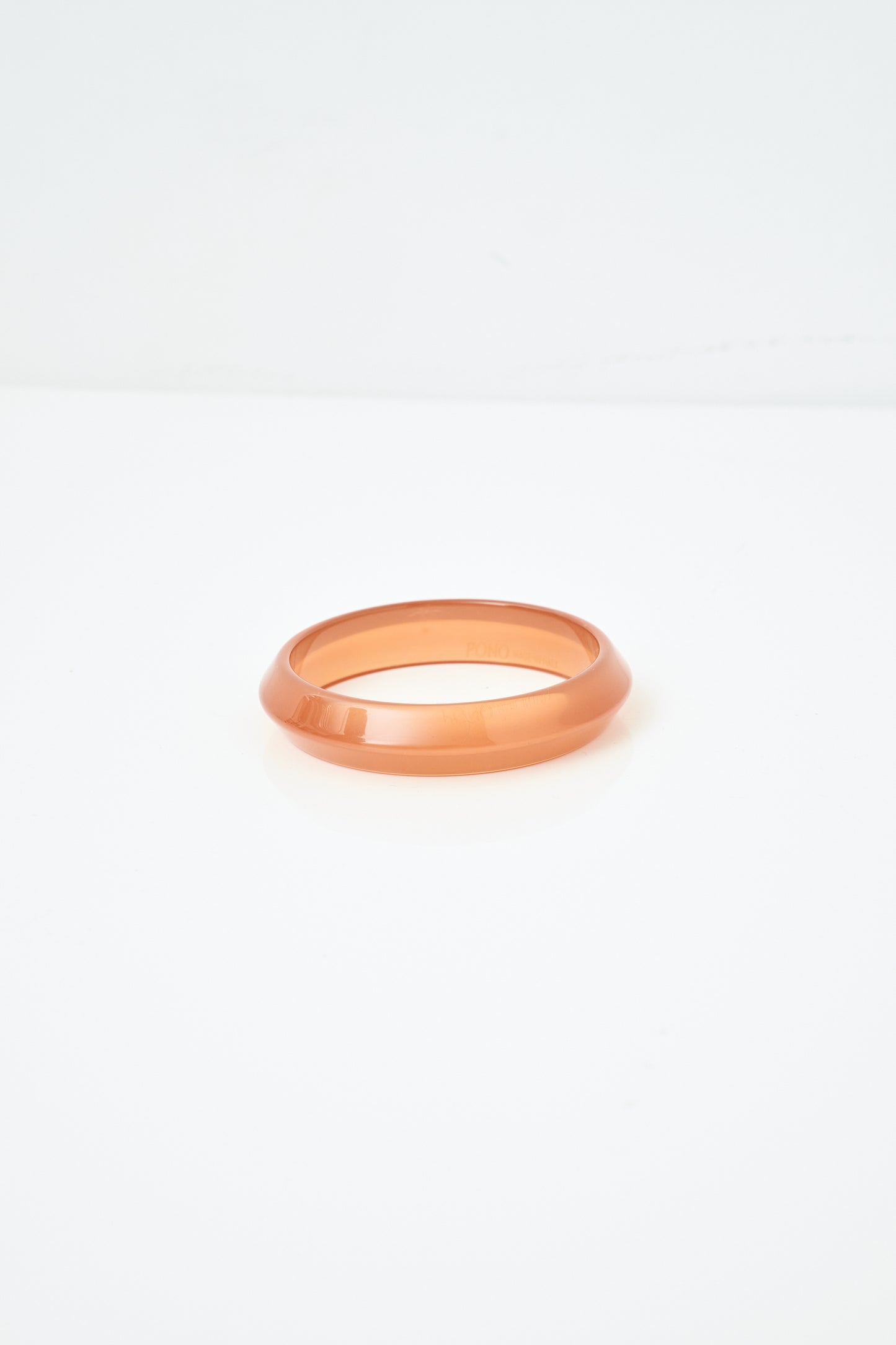 Rust Beveled Acrylic Bangle
