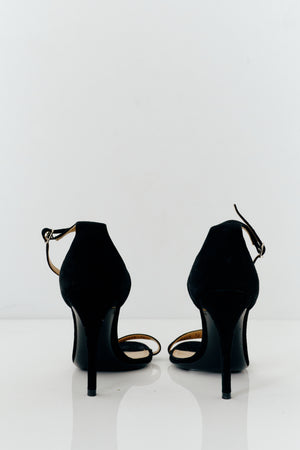 Ralph Lauren Collection Black Suede Heels