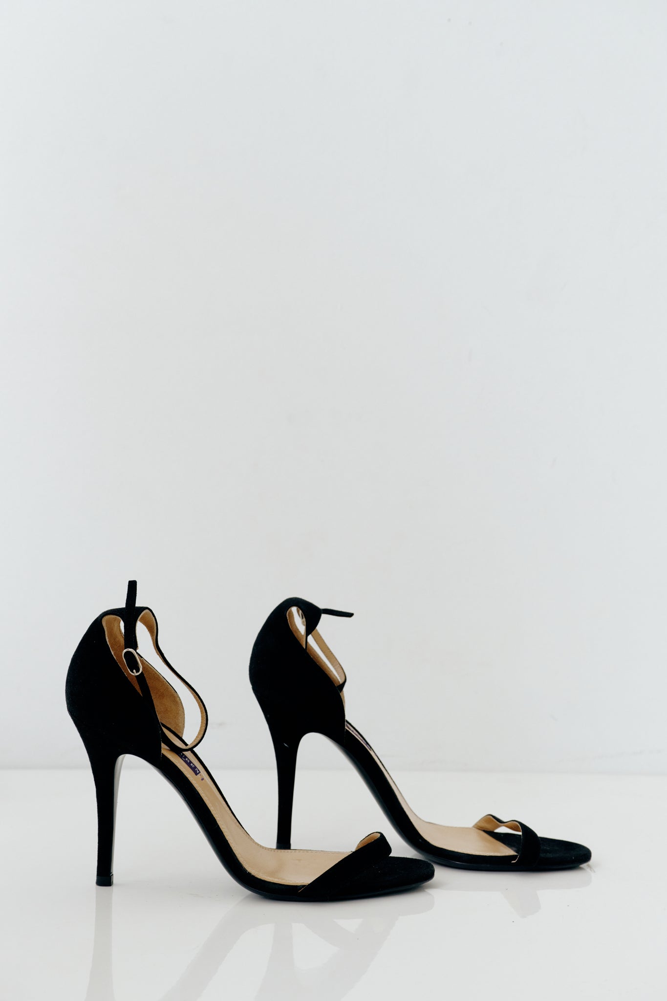 Ralph Lauren Collection Black Suede Heels