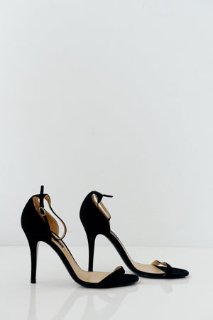 Ralph Lauren Collection Black Suede Heels