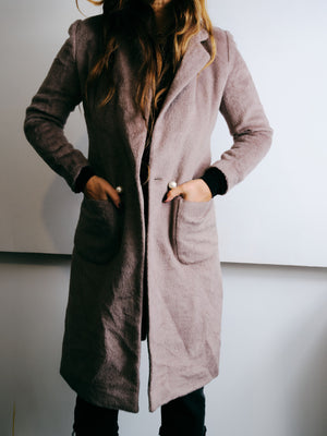 310MOOD French Taupe Alpaca Wool Coat