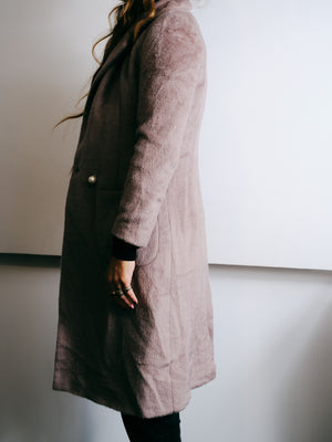 310MOOD French Taupe Alpaca Wool Coat