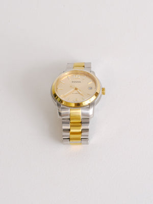 Fossil Gold/Silver Stainless Steel Watch