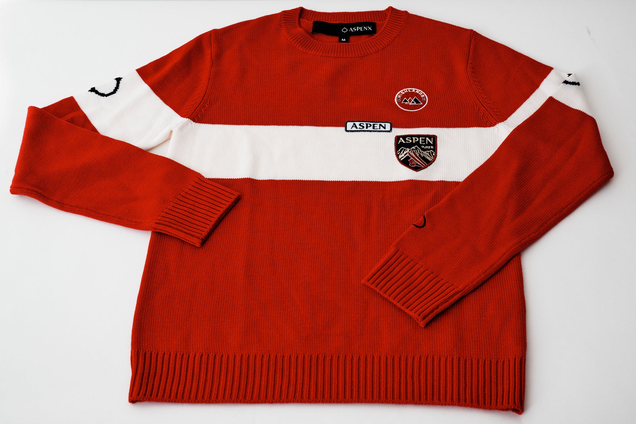Red "Patch" Sweater