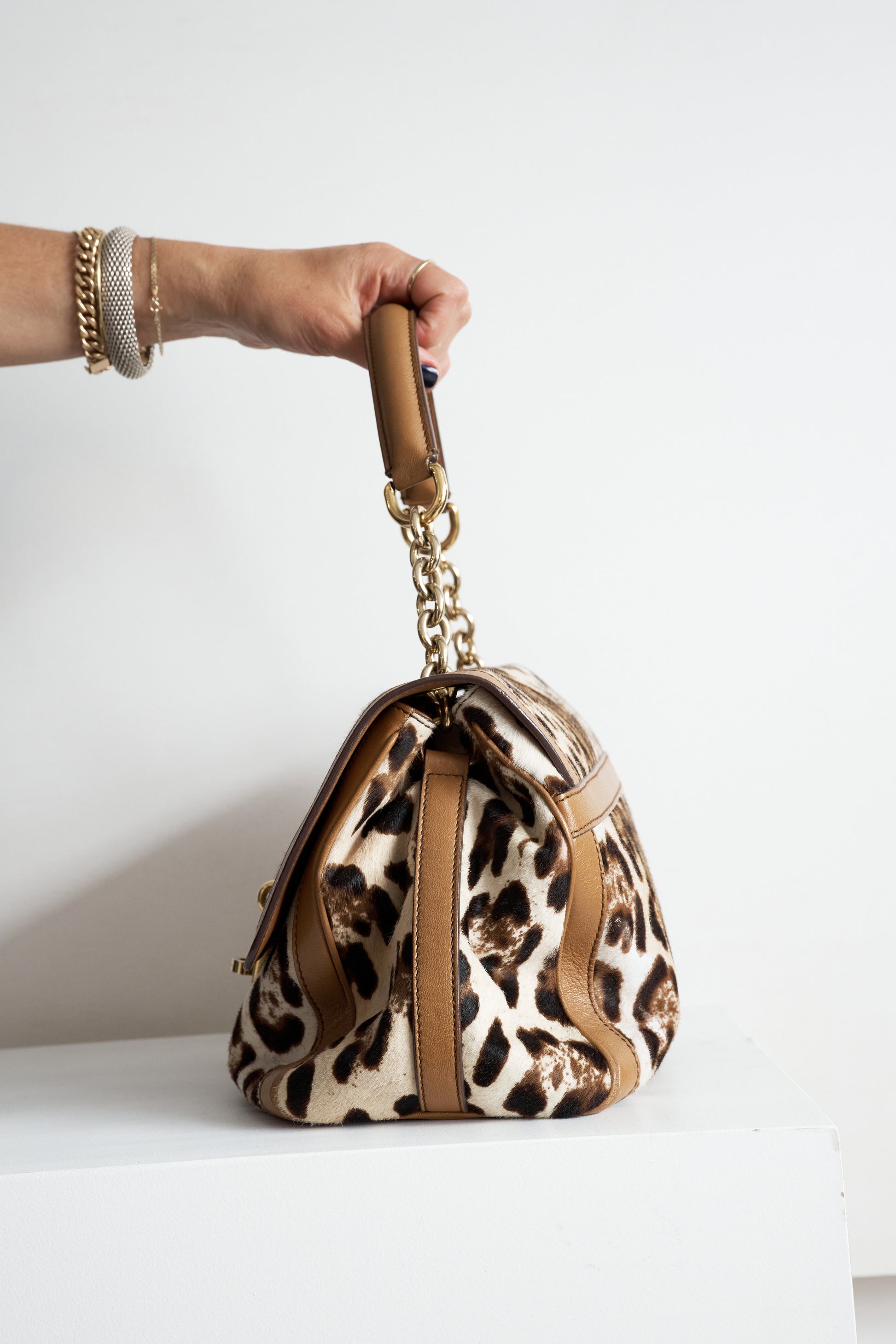 Dolce & Gabbana Leopard Print Leather 5-24 Handbags – Consignment 