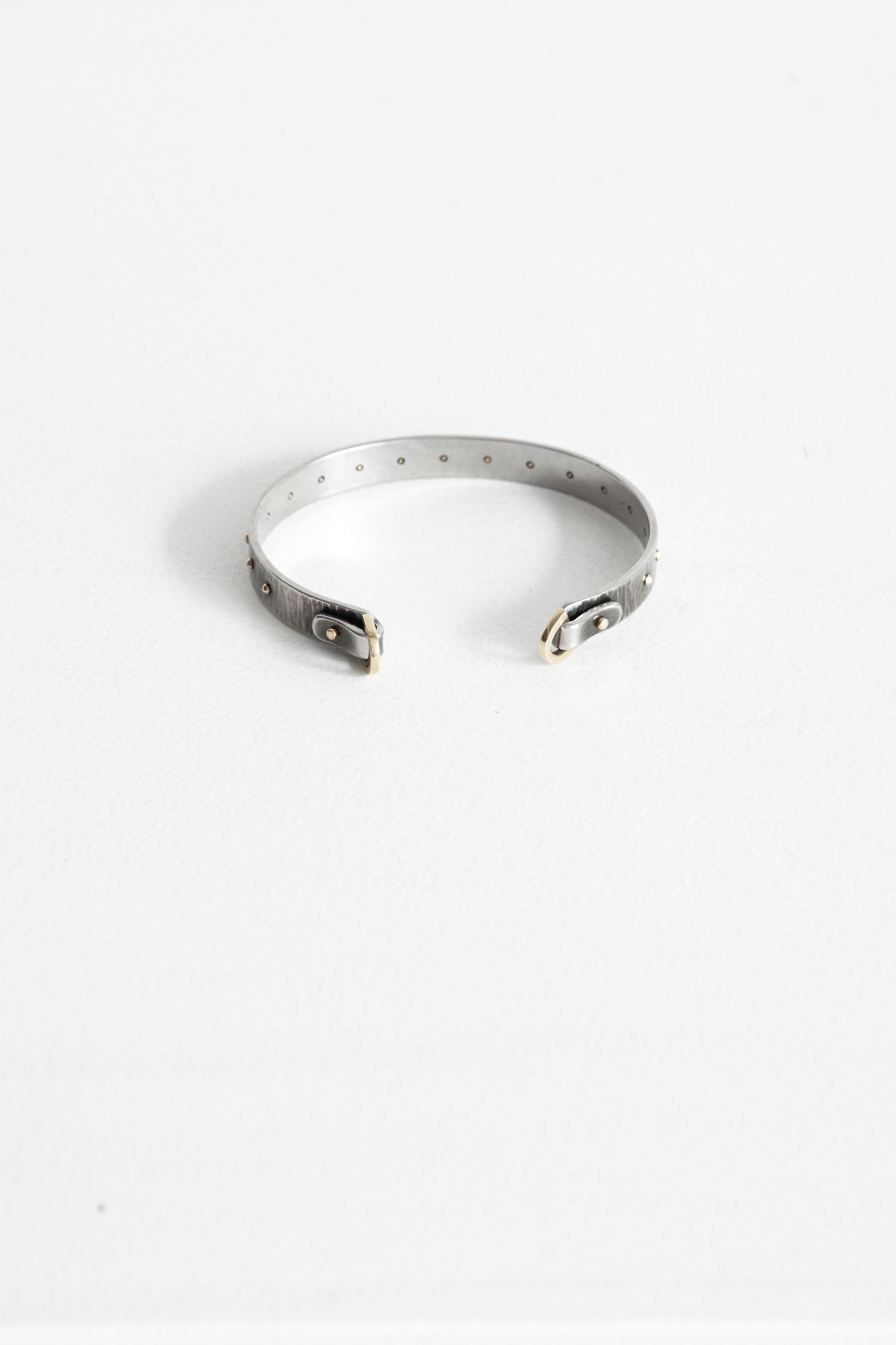 Steel and Gold Studded Cuff