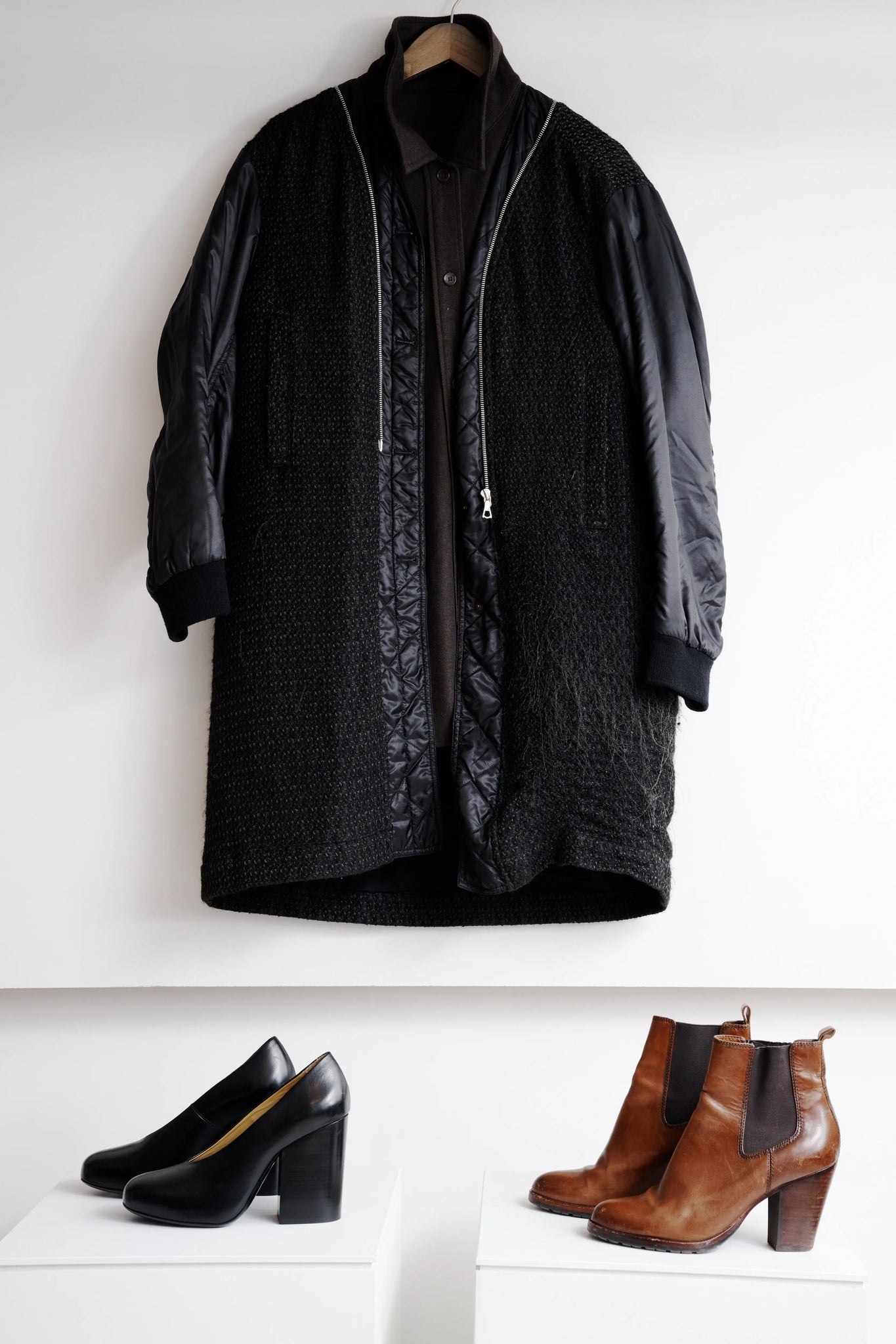 Dries Van Noten Black Mohair Blend Jacket
