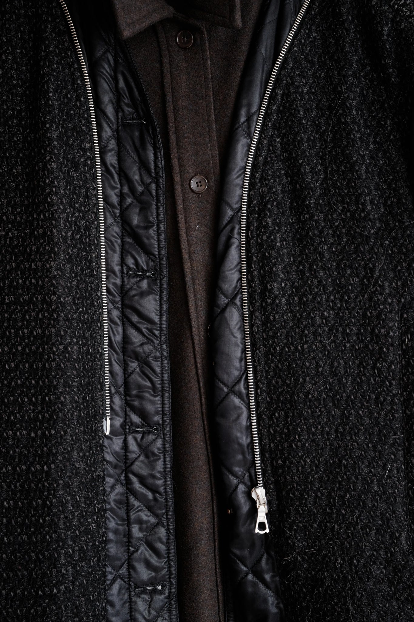 Dries Van Noten Black Mohair Blend Jacket