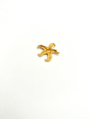 Gold Starfish Brooch
