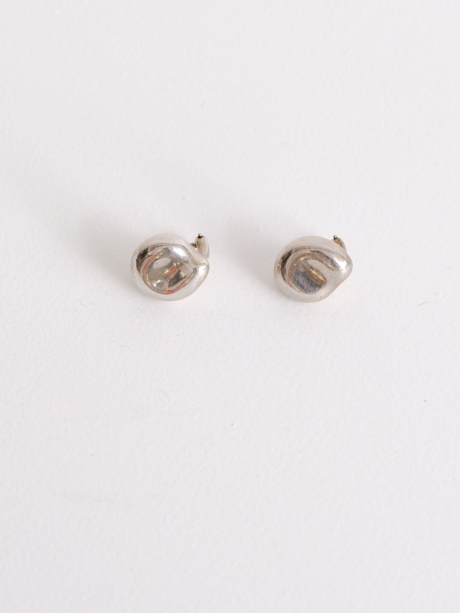 Tiffany & Co. Sterling Silver "Bean" Earrings
