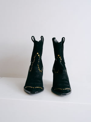 Zadig & Voltaire Suede Cowboy Boots