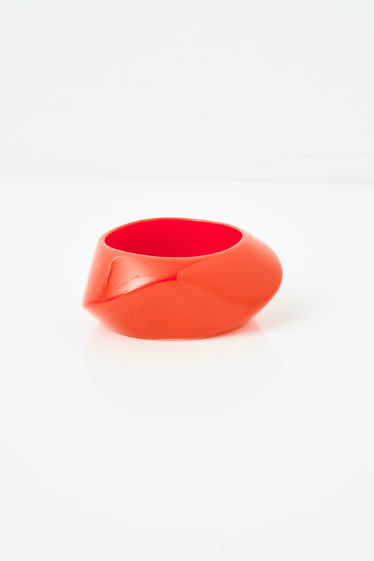 Red Geometric Bangle