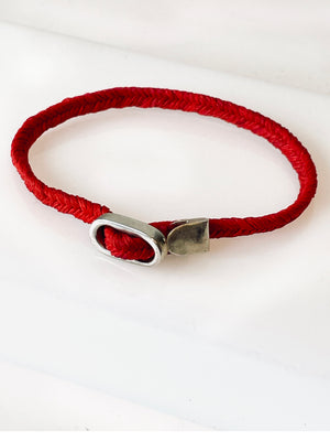 Scosha Red Braided Bracelet