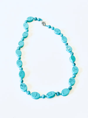 Vintage Turquoise Beaded Necklace