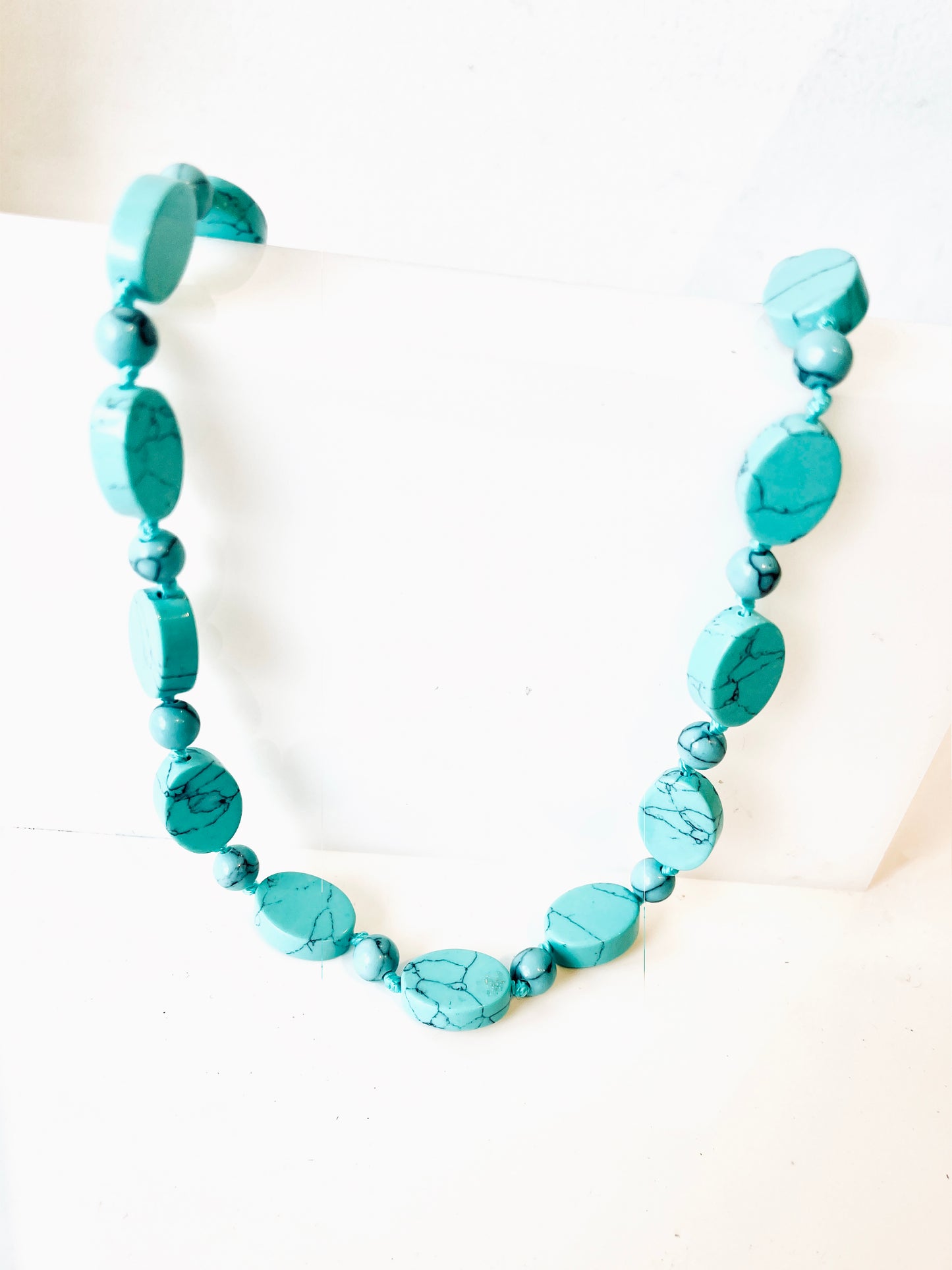 Vintage Turquoise Beaded Necklace